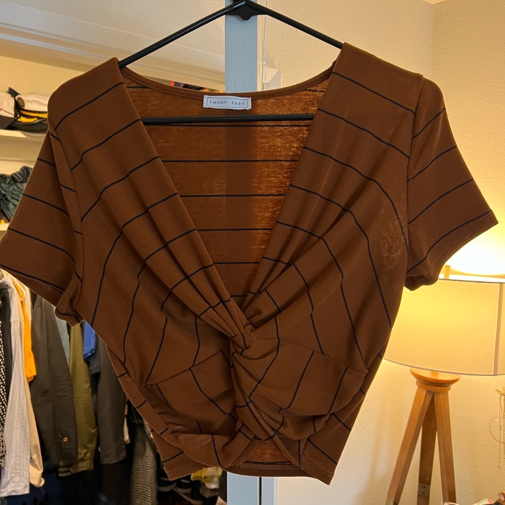 Striped crop top